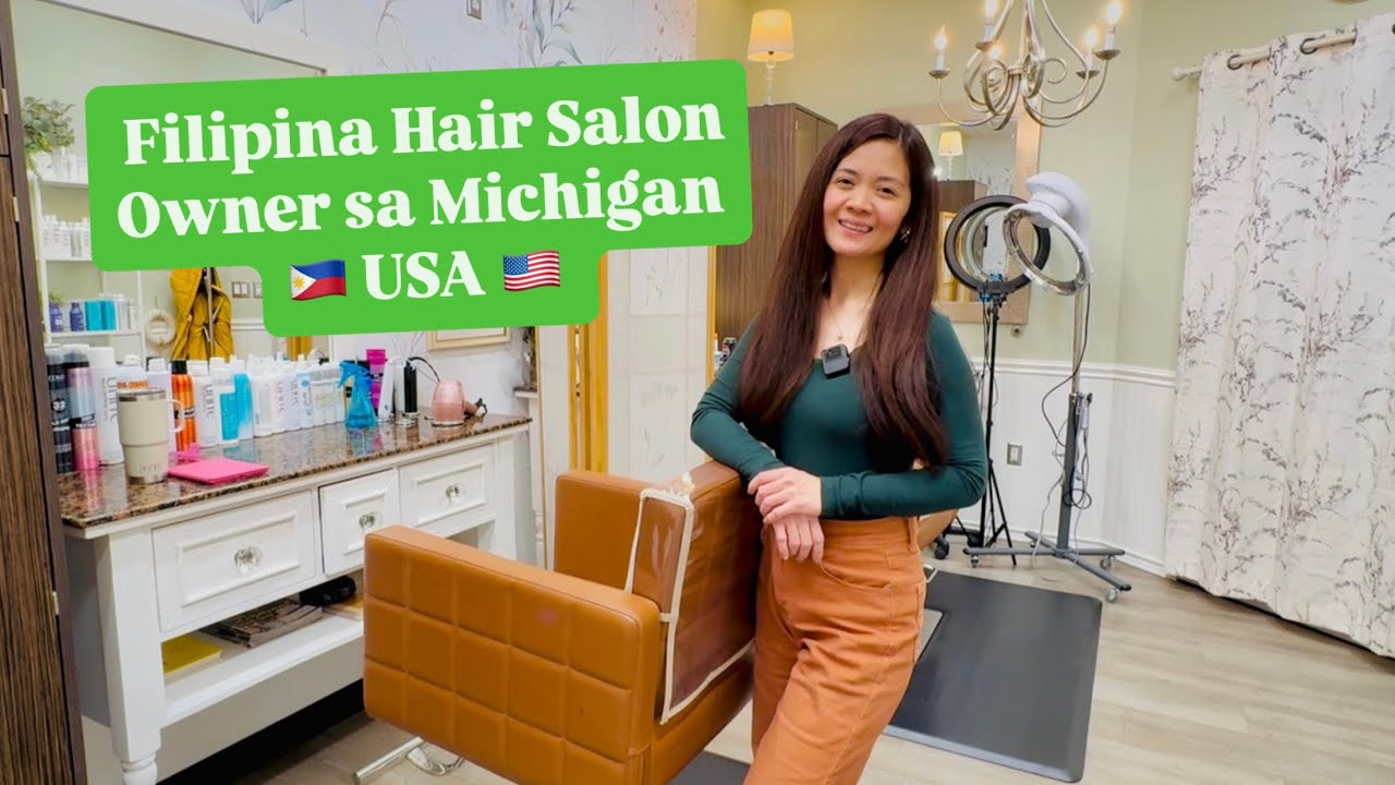 Filipina Hair Salon Owner sa Michigan USA | PINAY in Michigan 🇵🇭🇺🇸