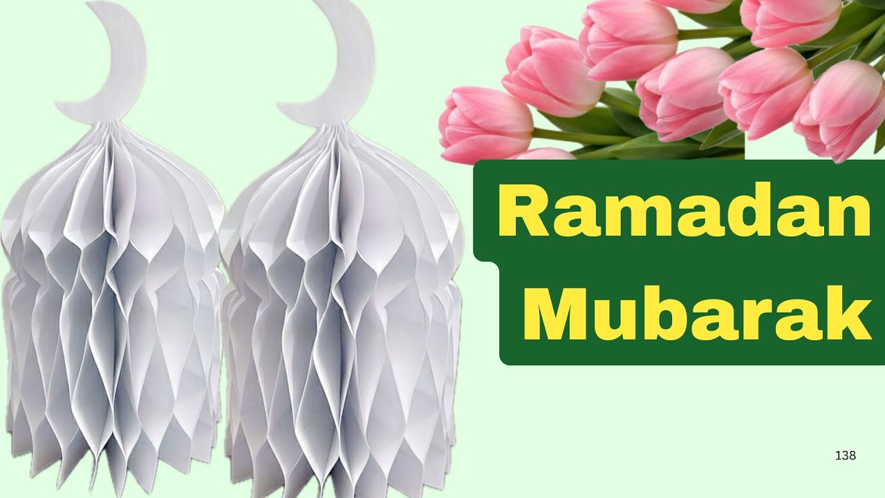 DIY Ramadan decoration ideas at home with paper/ramadan preparation 2026 decoration ideas