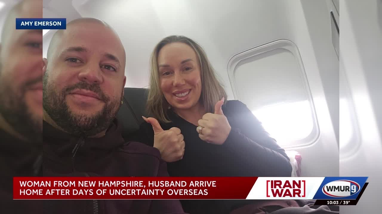 Woman from New Hampshire, husband arrive home after days of uncertainty overseas