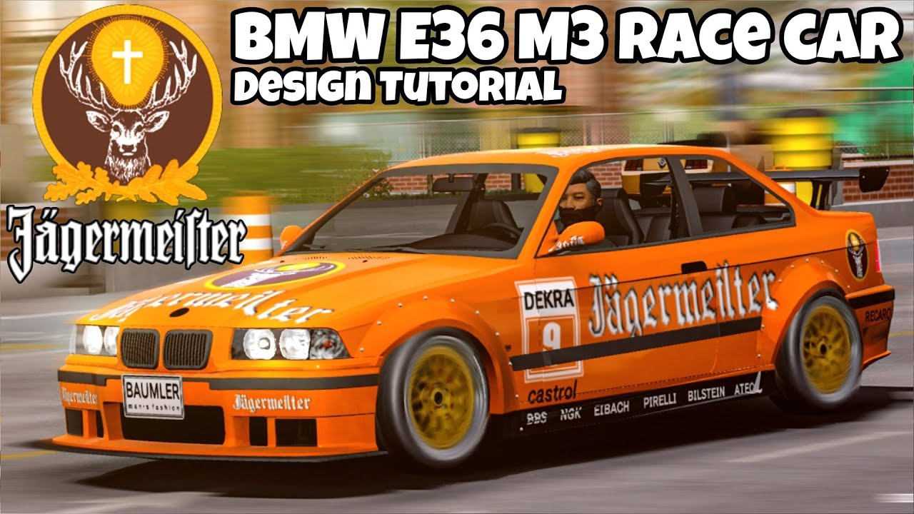 Jägermeister BMW E36 M3 Livery | Car Parking Multiplayer