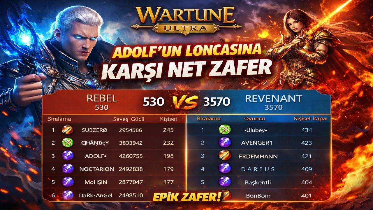 Wartune Ultra | REBEL’i YENDİK!  |Adolf’un Loncasına Büyük Darbe #wartuneultra #wartuneultracreator