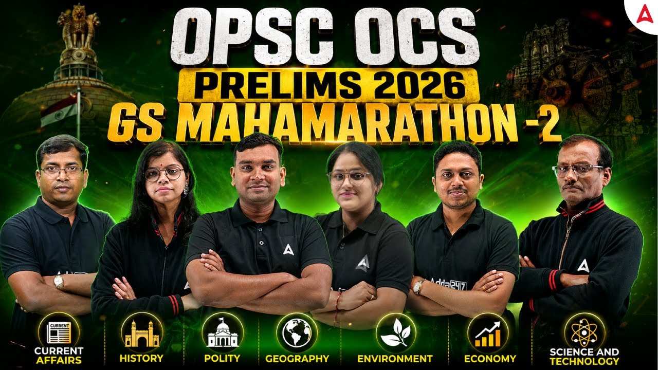 OPSC OCS Prelims Preparation 2026 | OPSC OCS GS Paper -1 Marathon Class 2026 | Adda247 OPSC