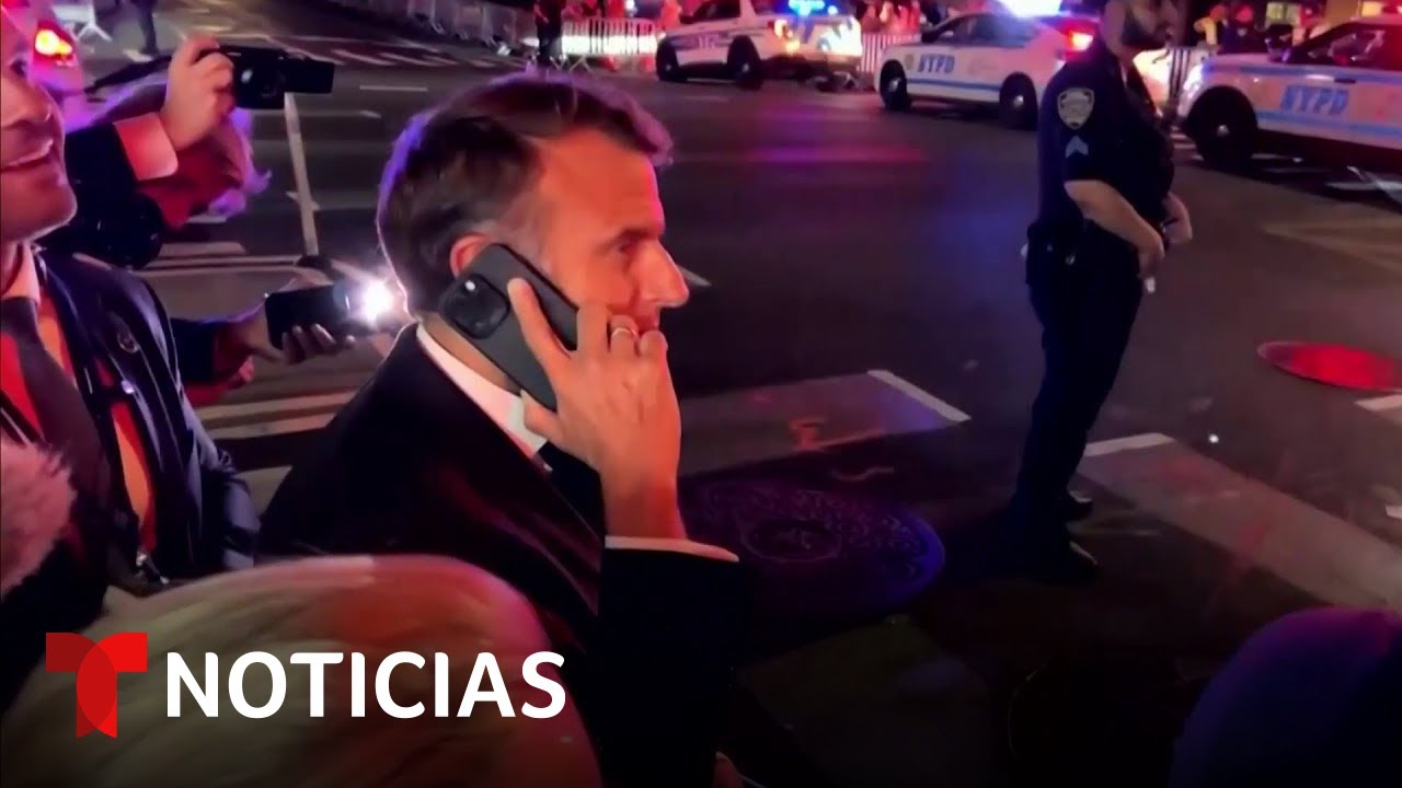 Macron llama a Trump porque las calles de Nueva York estaban bloqueadas | Noticias Telemundo