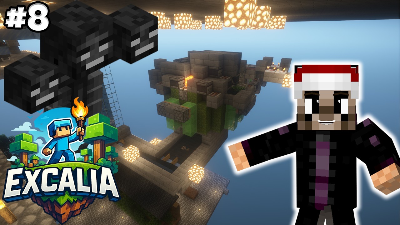 LA FARM A MINERAI AVEC UN WITHER C'EST BROKEN ! | Excalia #8