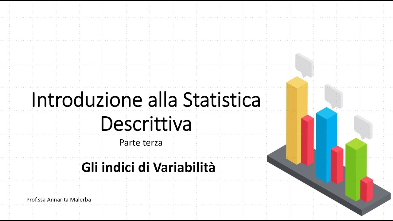 Gli indici di variabilit&agrave;
