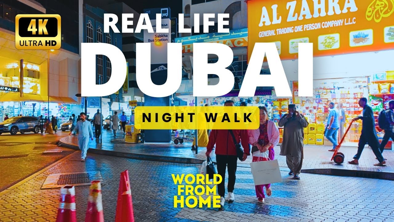 Deira Dubai 🇦🇪 Real Life After Dark [4K] Night Walking Tour