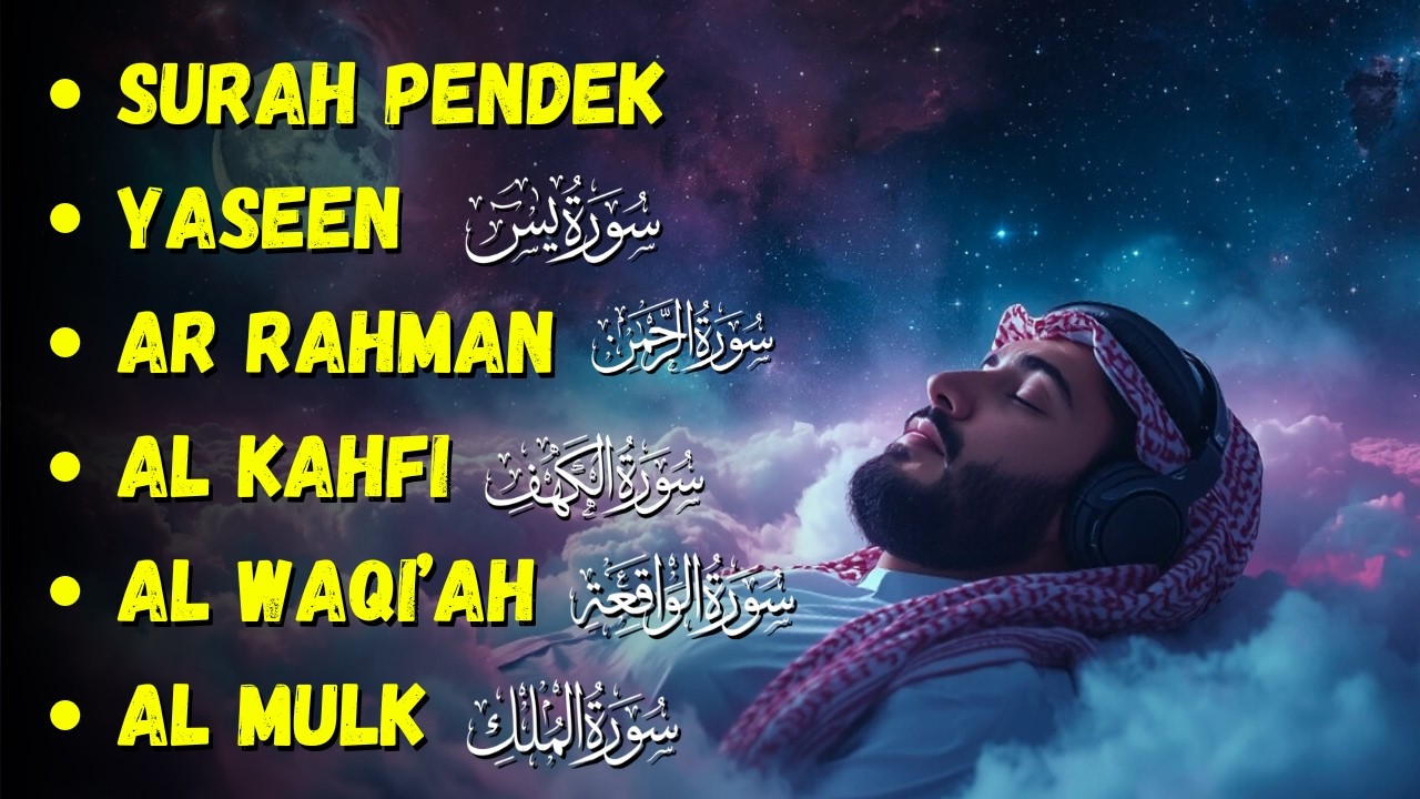 BACAAN Merdu Surah Pendek, Yasin, Ar-Rahman, Al-Kahfi, Al-Waqiah & Al-Mulk | Mohammad Ammar