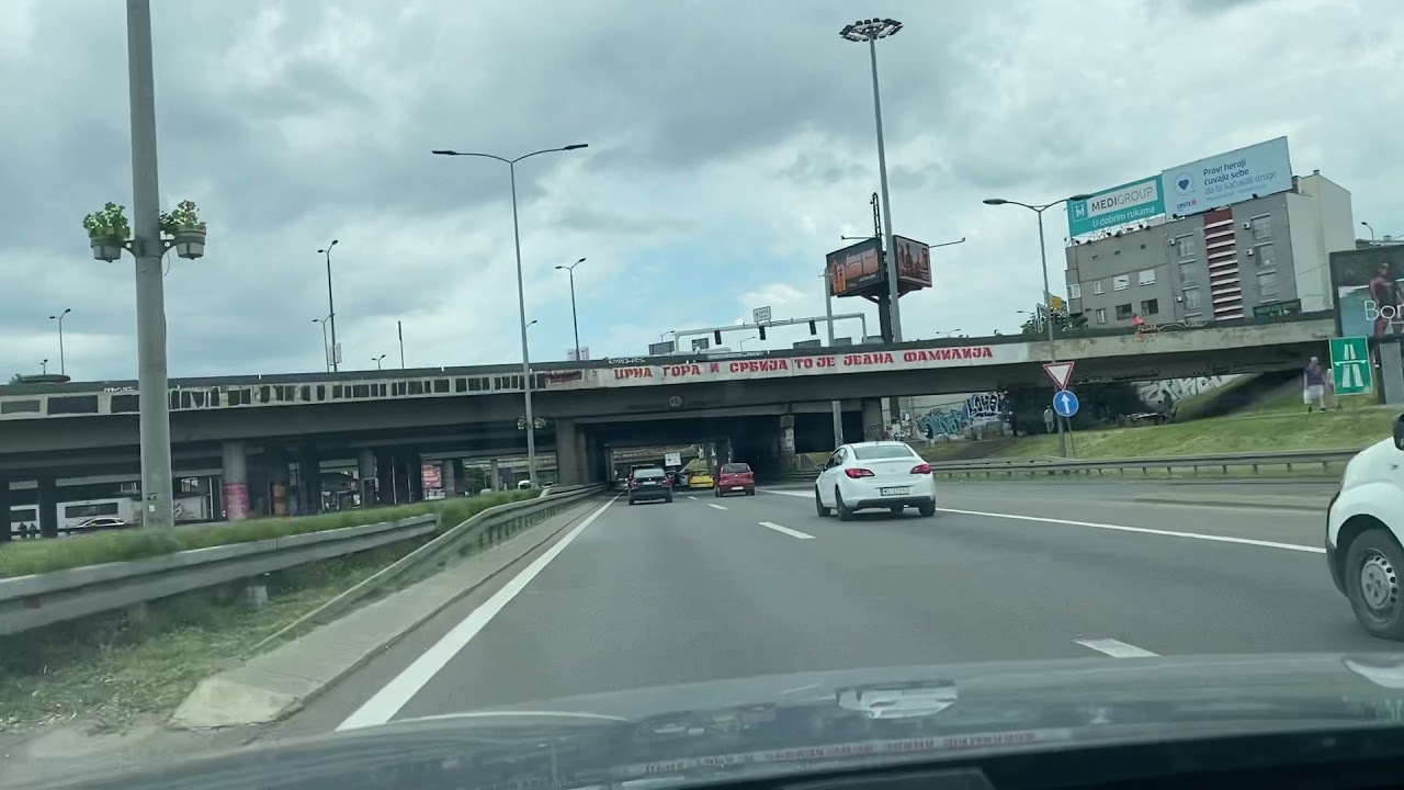 Beogradu, vožnja, Istočna kapija - Zapadna kapija - Bežanijska kosa