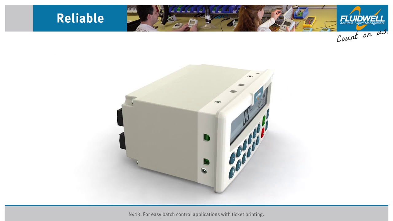 N413 Batch controller with ticket printing functionality