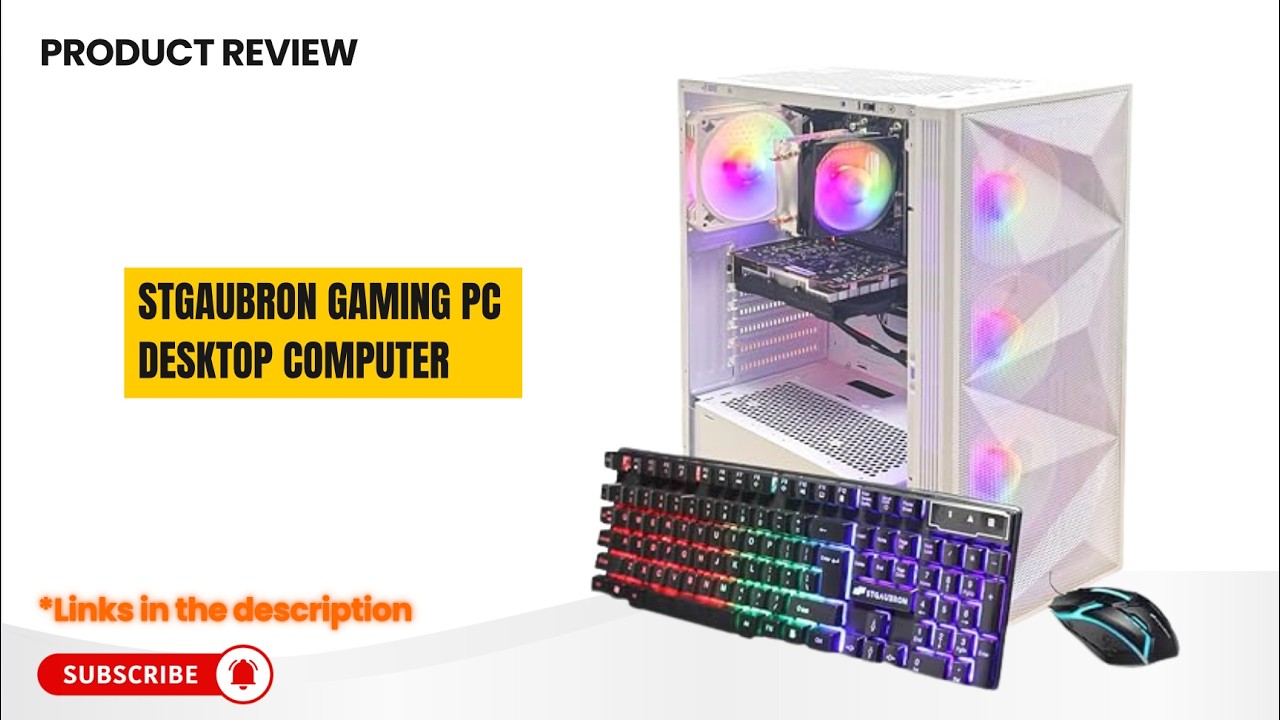 STGAubron Gaming PC Review 2026 | Ryzen 7 5700X, RTX 3060 12GB, 16GB DDR4, 1TB SSD, Wi-Fi 6