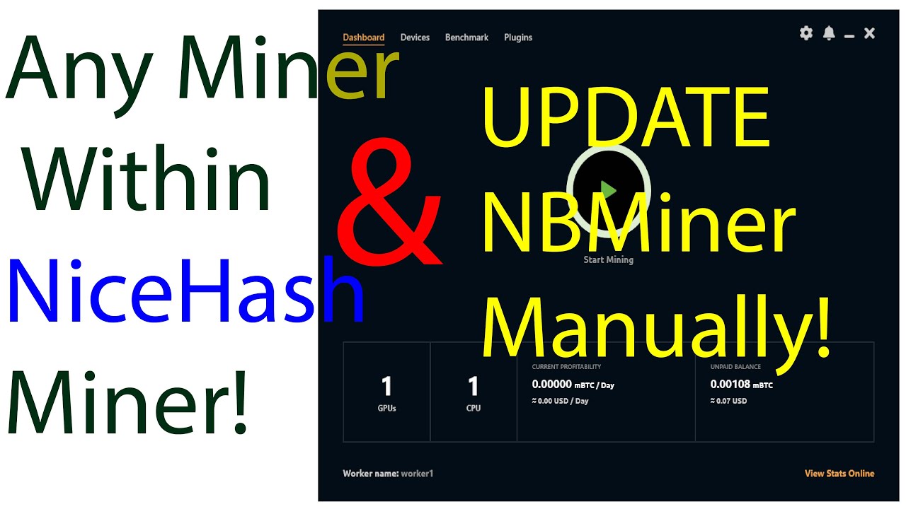 How to Manually Update NBMiner within NiceHash Miner App