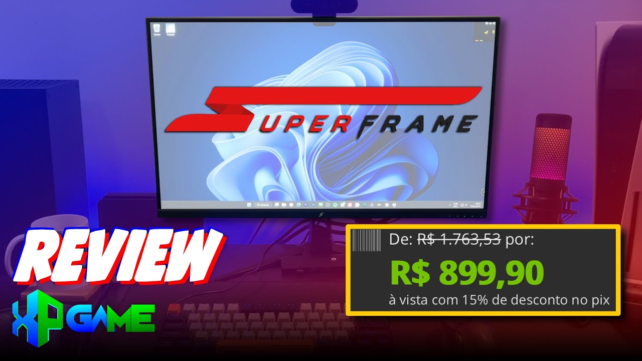 REVIEW MONITOR SUPERFRAME O MAIS BARATO DO BRASIL!
