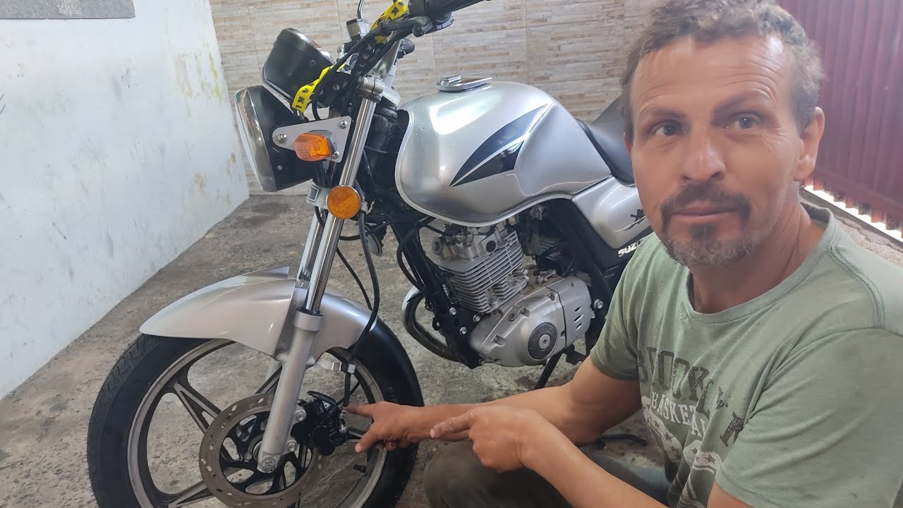 Como trocar pinça de freio a disco dianteiro (Cg 150 , Suzuki yes , etc)