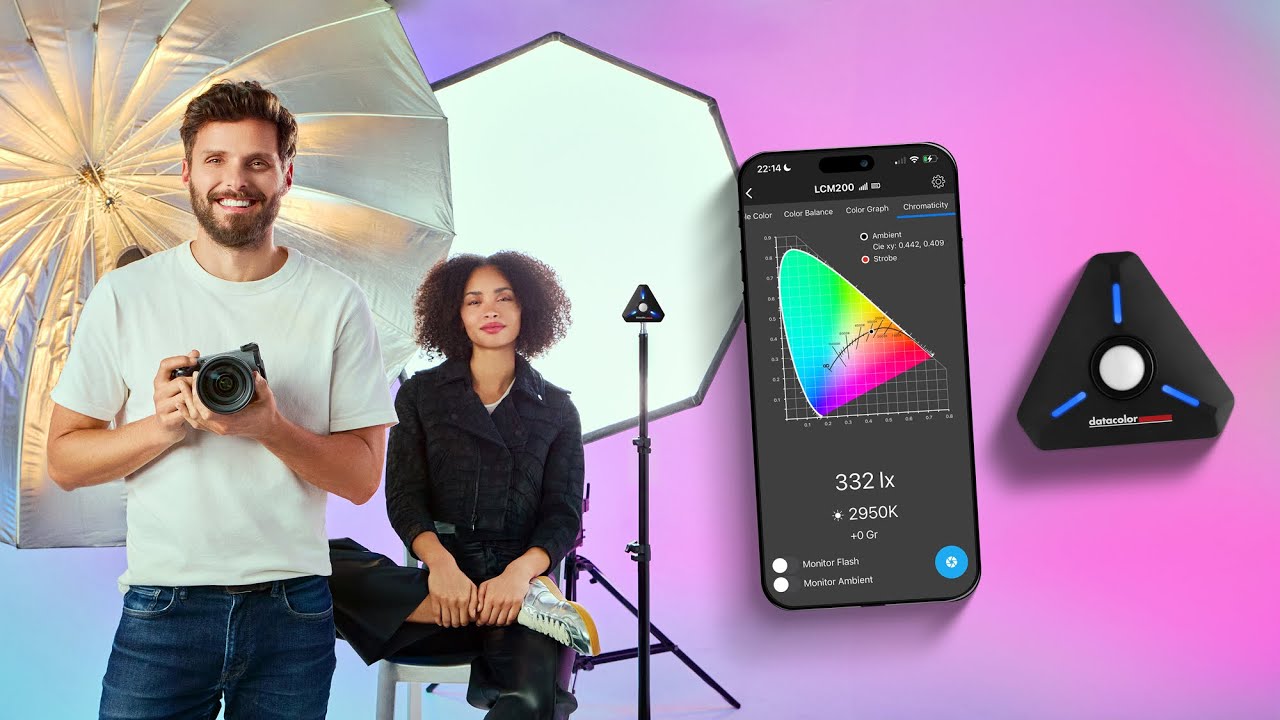 Messen Sie Licht und Farbtemperatur f&uuml;r eine pr&auml;zise Belichtung mit Datacolor LightColor Meter (DE)