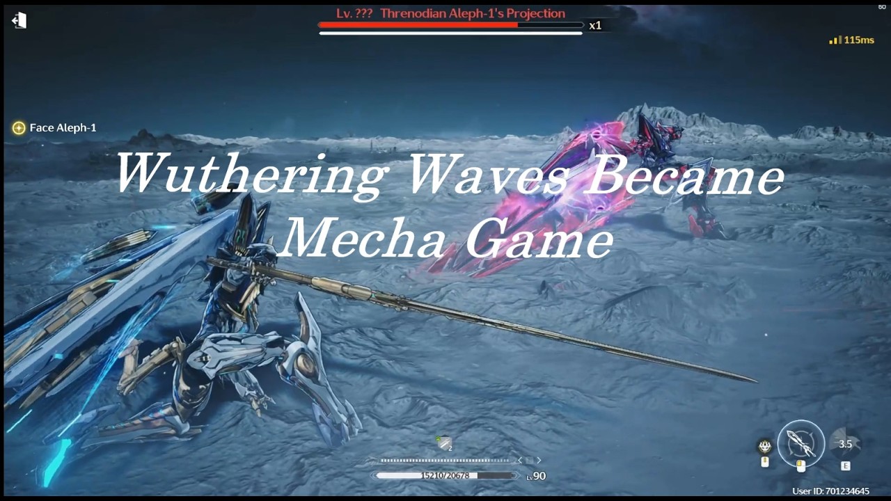 Exostrider VS Aleph-1 Full Fight and animation cutscenes [Wuthering Waves]