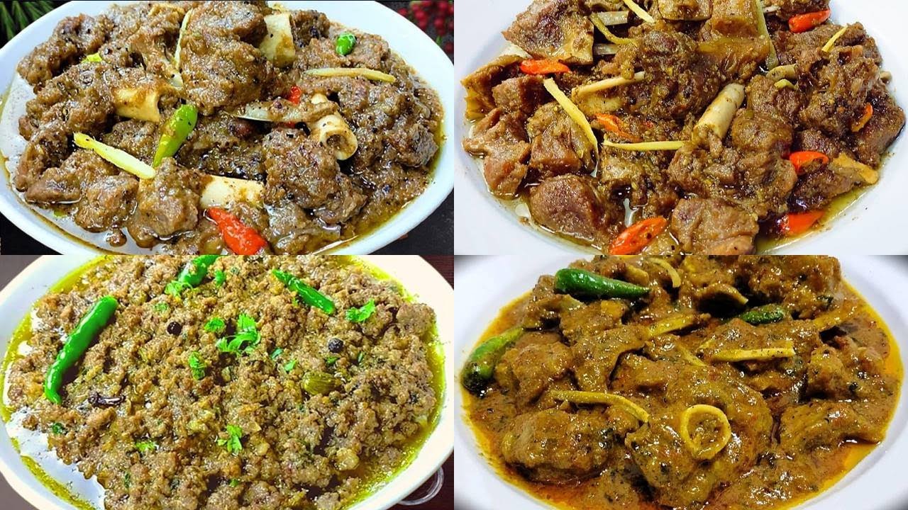 4 Bakra Eid Special Recipes, kali mirch ka bhuna gosht, namkeen gosht, afghani keema, mutton karahi
