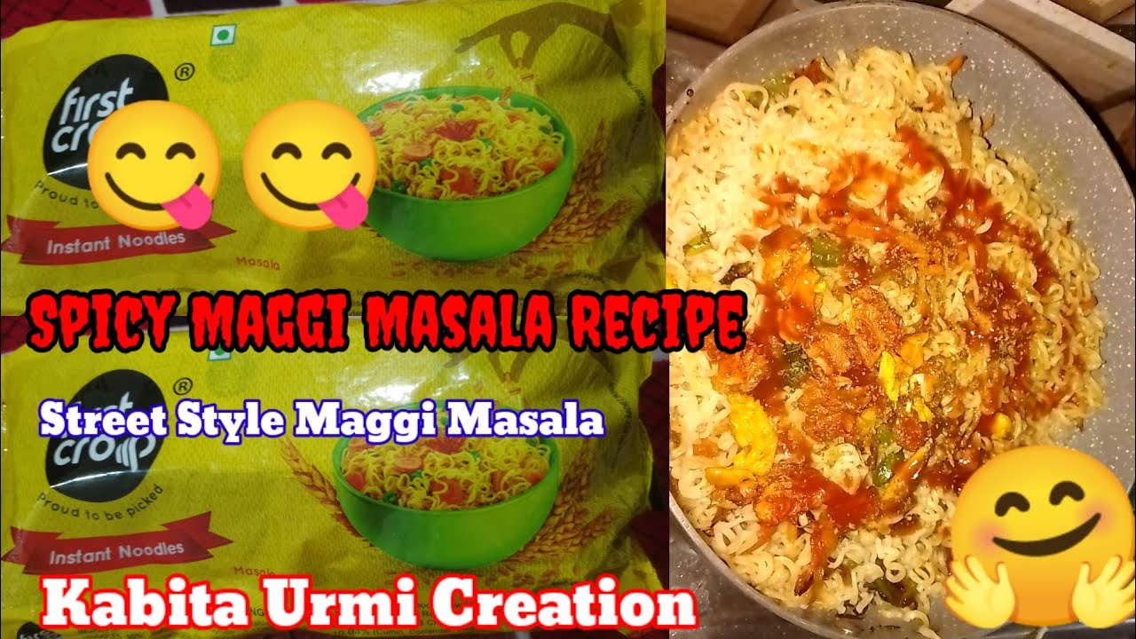 Spicy Maggi Masala Recipe //Maggi Recipe/Street Style Maggi Masala// Best maggie recipe 