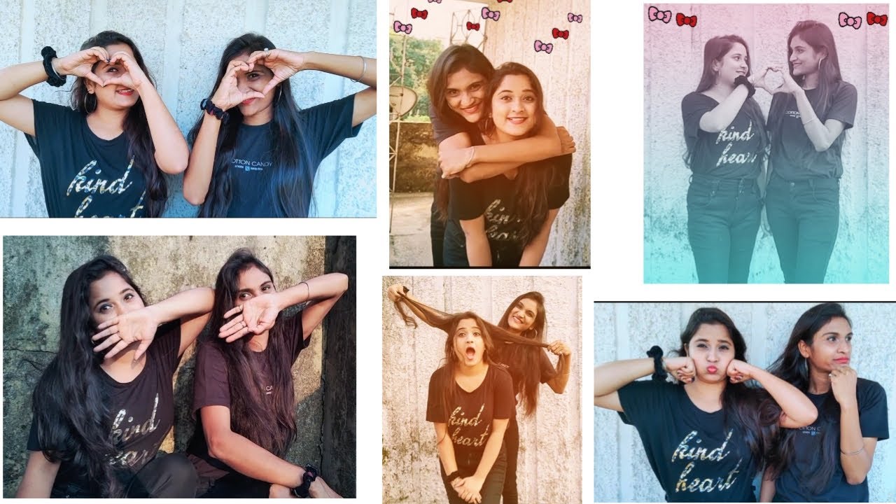 Best photo pose for girls with her best friend or sister | photoshoot pose for girls |