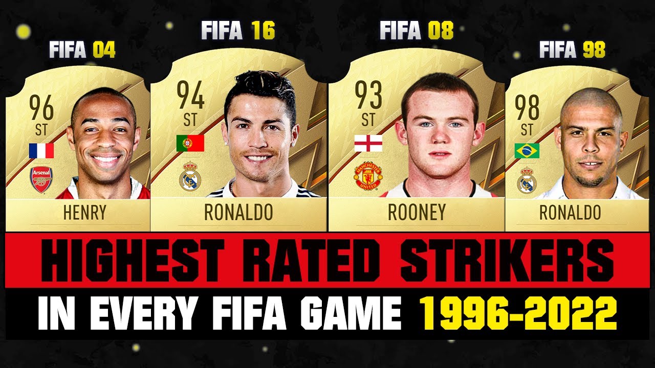 HIGHEST RATED Strikers Ever in FIFA Games! 😱😵 FIFA 96 - FIFA 22