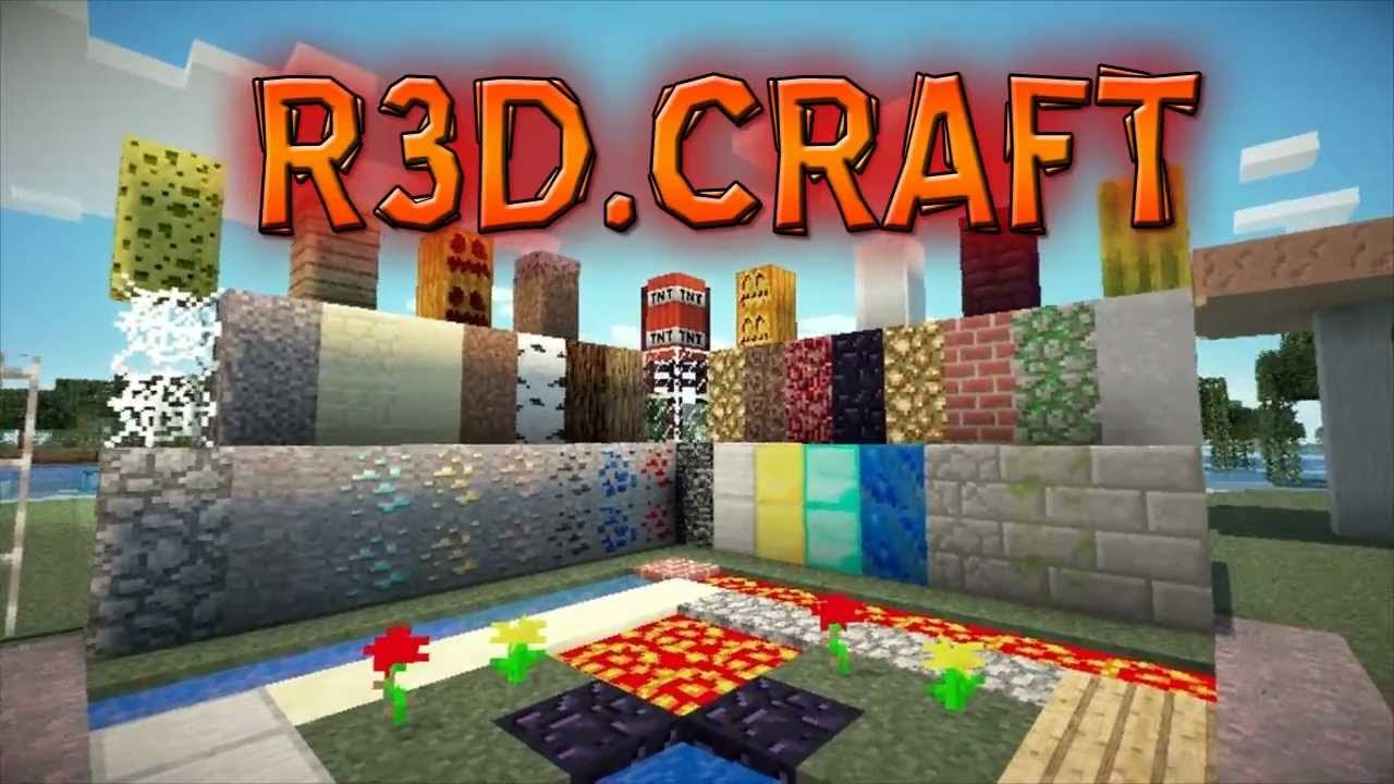 Обзор ресурспака R3D Craft x128 - Minecraft