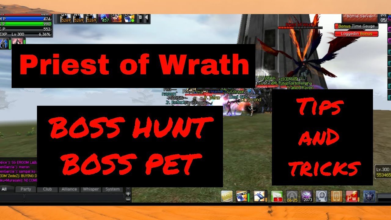 Ran Online GS Priest of Wrath(Boss Hunt/Boss Pet) Fela-GG #106