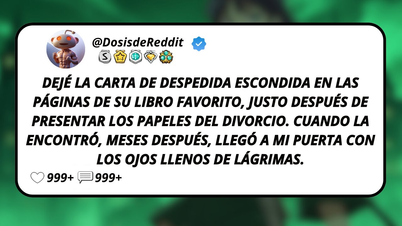 Dejé La Carta De Despedida Escondida En Las Páginas De Su Libro Favorito, Justo Después De...