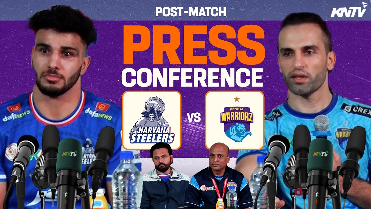 PKL 11 M92 | Haryana Steelers Vs Bengal Warriorz | Press Conference ft. Maninder, Jaydeep and Fazal