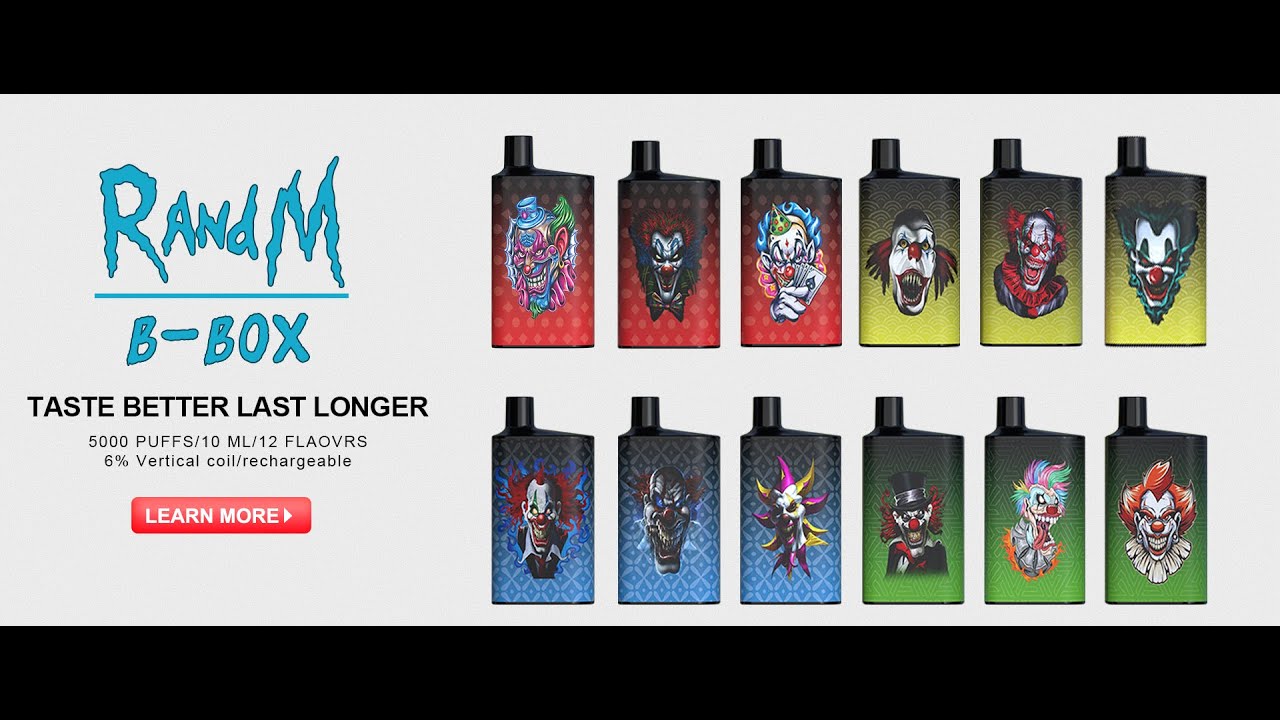 RANDM B BOX AIRFLOW CONTROL DISPOSABLE VAPE POD DEVICE