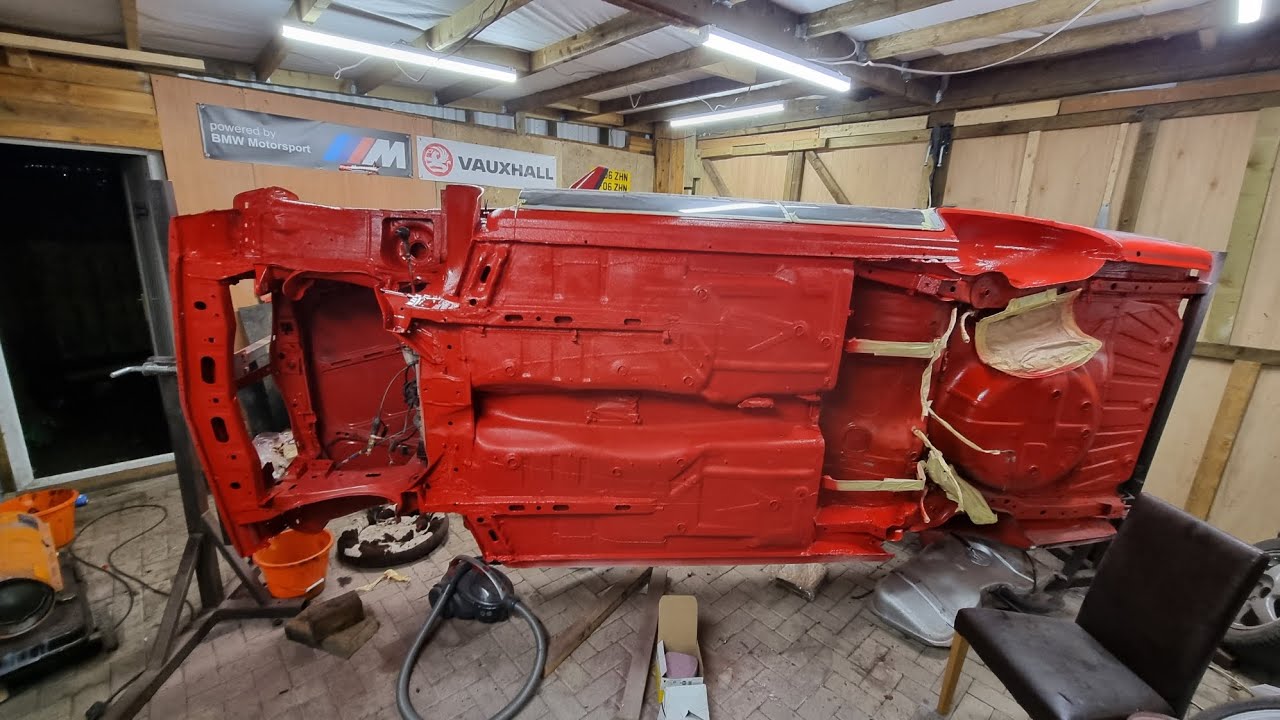 vauxhall nova spray painted at home DIY style