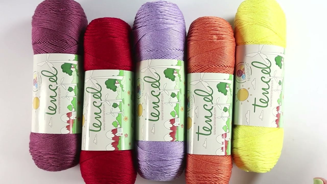 🆕 Tessiland NEWS: Filato Tencel - Nuovi Colori Eco 🌈 per Maglie Traspiranti! 🌿