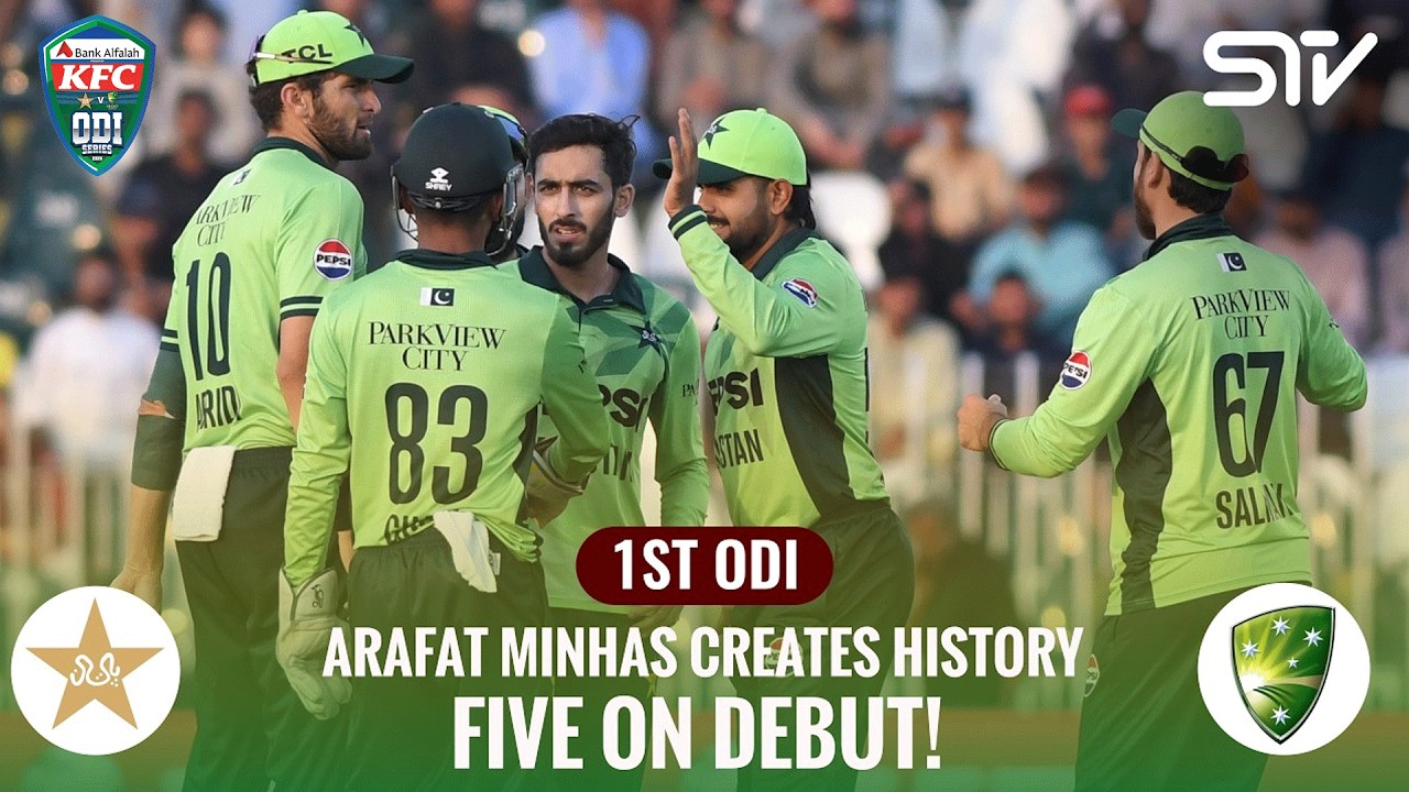 Arafat Minhas Creates History With 5 Wickets vs Australia | Pak vs Aus | ODI Series 2026 | M9J1H