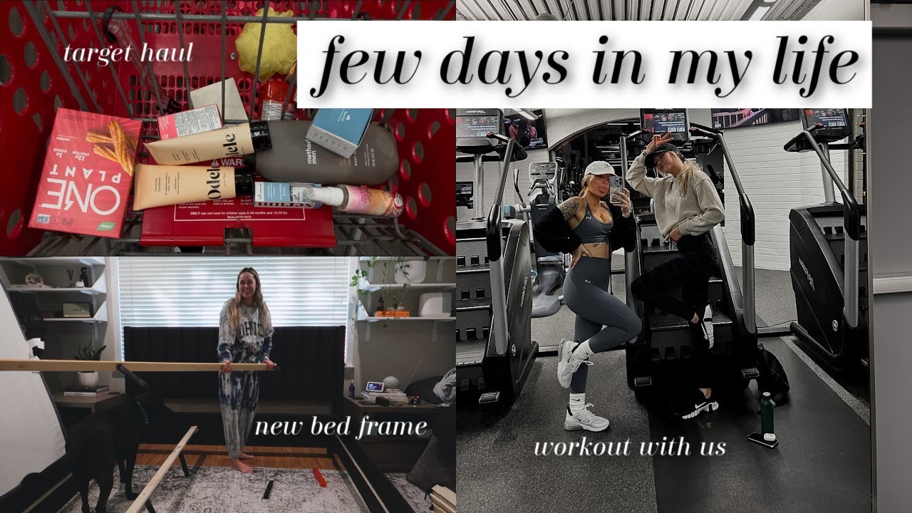 VLOG: snowboarding in big bear, new bed frame, gym workout + target haul!