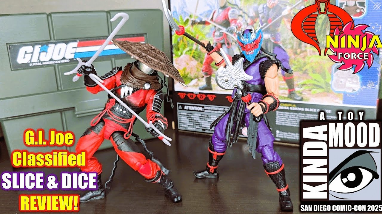 GIJoe Classified SLICE And DICE Review! Cobra Ninja Force