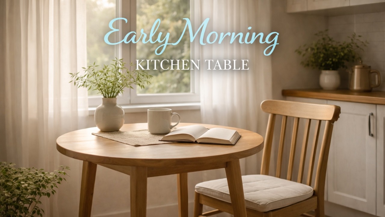 Early Morning Kitchen Table 🌿 Calm Ambience