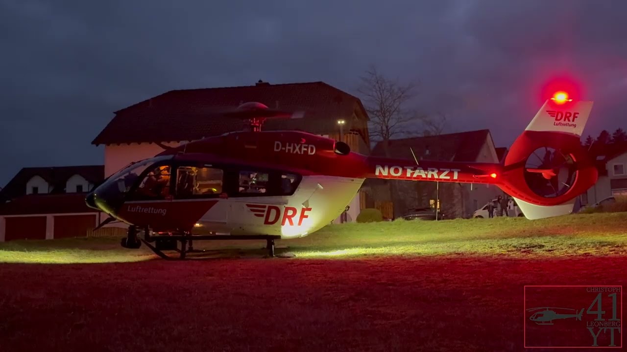 🚒🚁🚨[Christoph41 startet in Althengstett am Abend]🚨🚁🚒