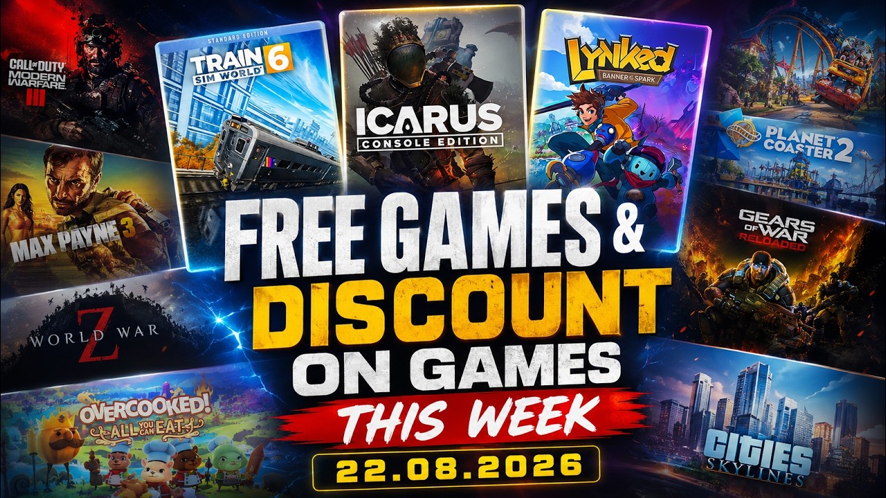 Claim This Week's FREE & Discounted Games Now - 08/22/2026🔥🎮