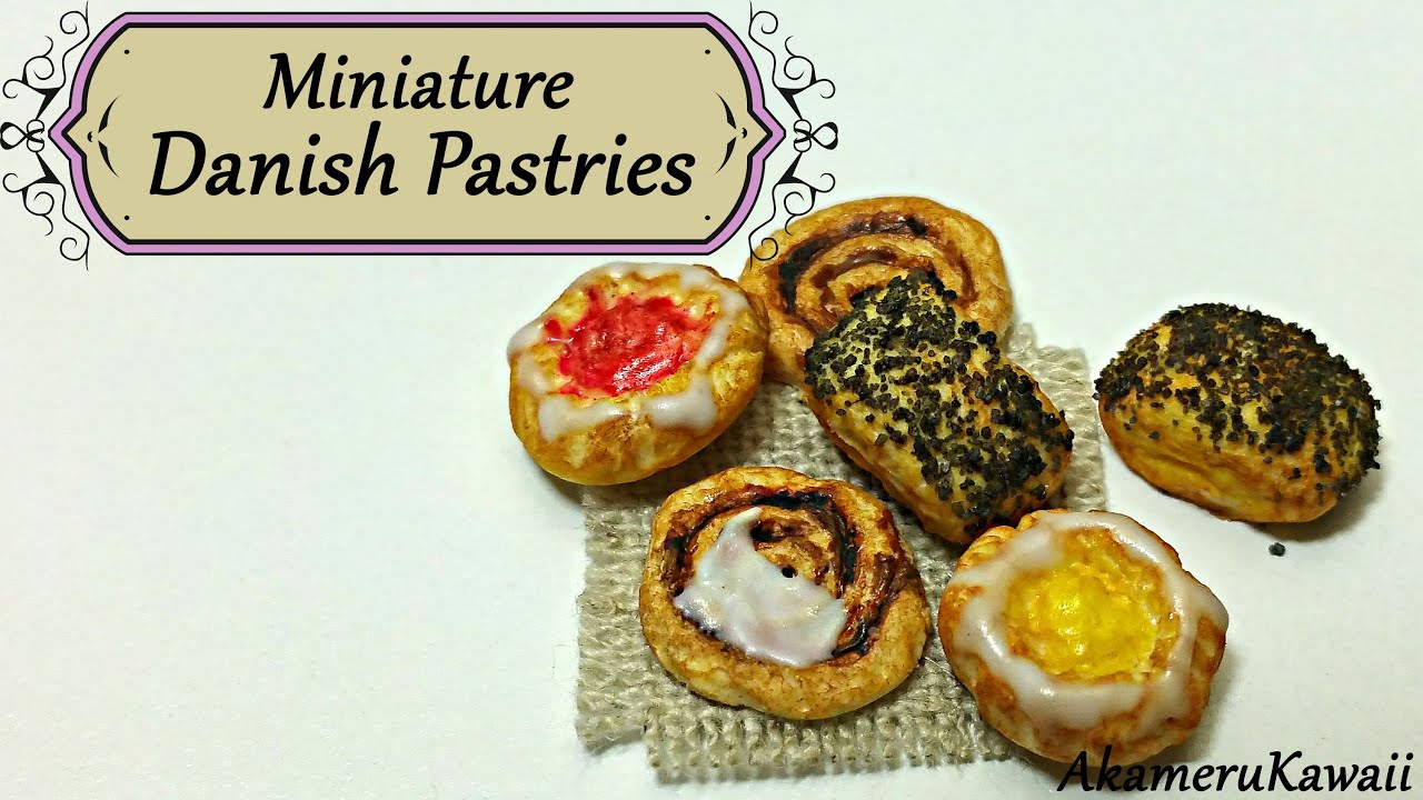 Miniature Danish Pastries - Polymer Clay Tutorial