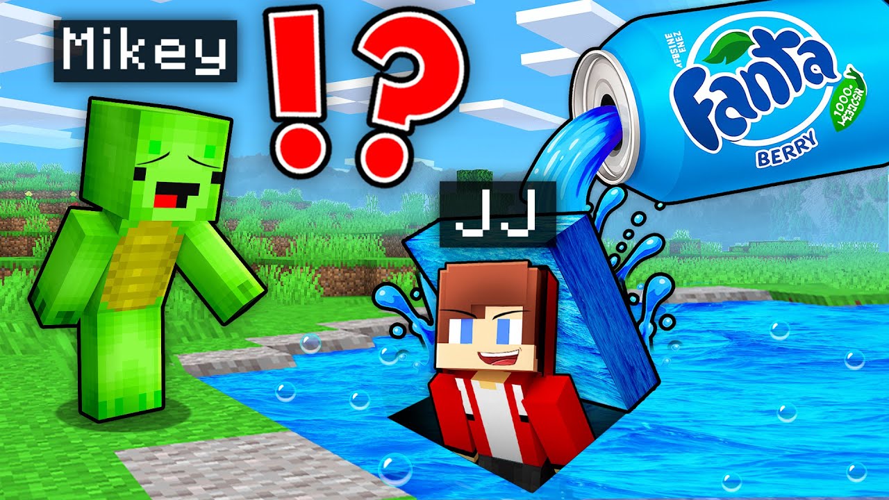 JJ Built a Base Under The BLUE FANTA To Prank Mikey in Minecraft ! - Maizen