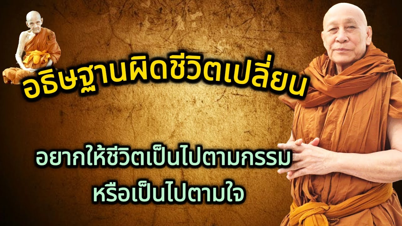 อยากให้ชีวิตเป็นไปตามกรรมหรือเป็นไปตามใจ #หลวงตาม้า