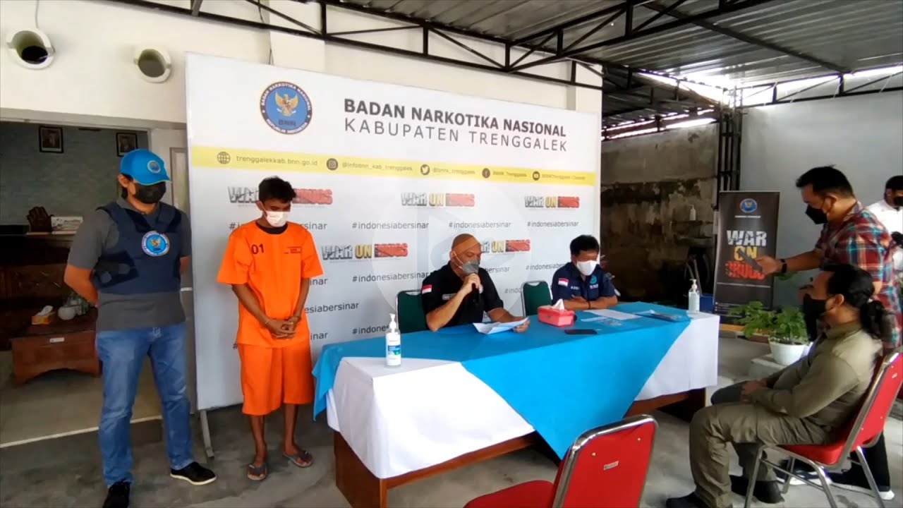 Cepuk Diringkus BNNK Trenggalek Karena Terbukt Edarkan Sabu