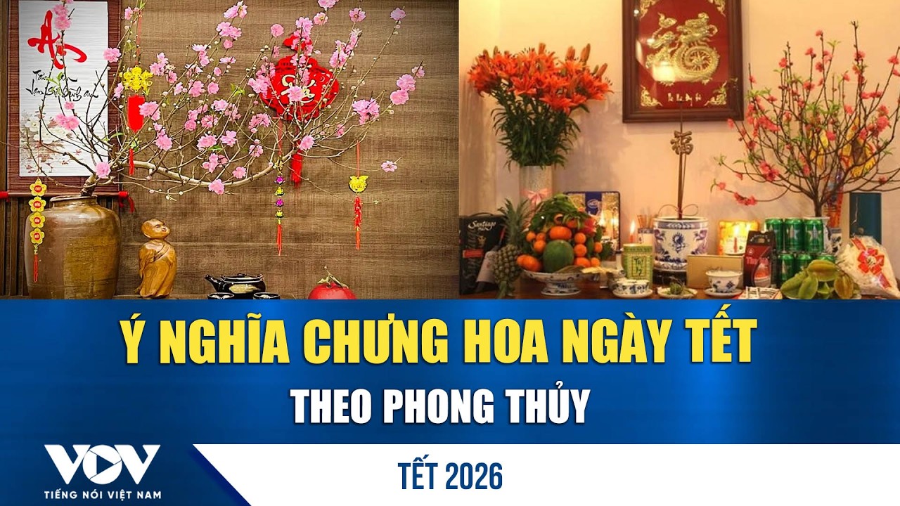 Chưng hoa ngày Tết theo phong thủy: khác nhau ở đâu mà vận khí đổi chiều? | VOV