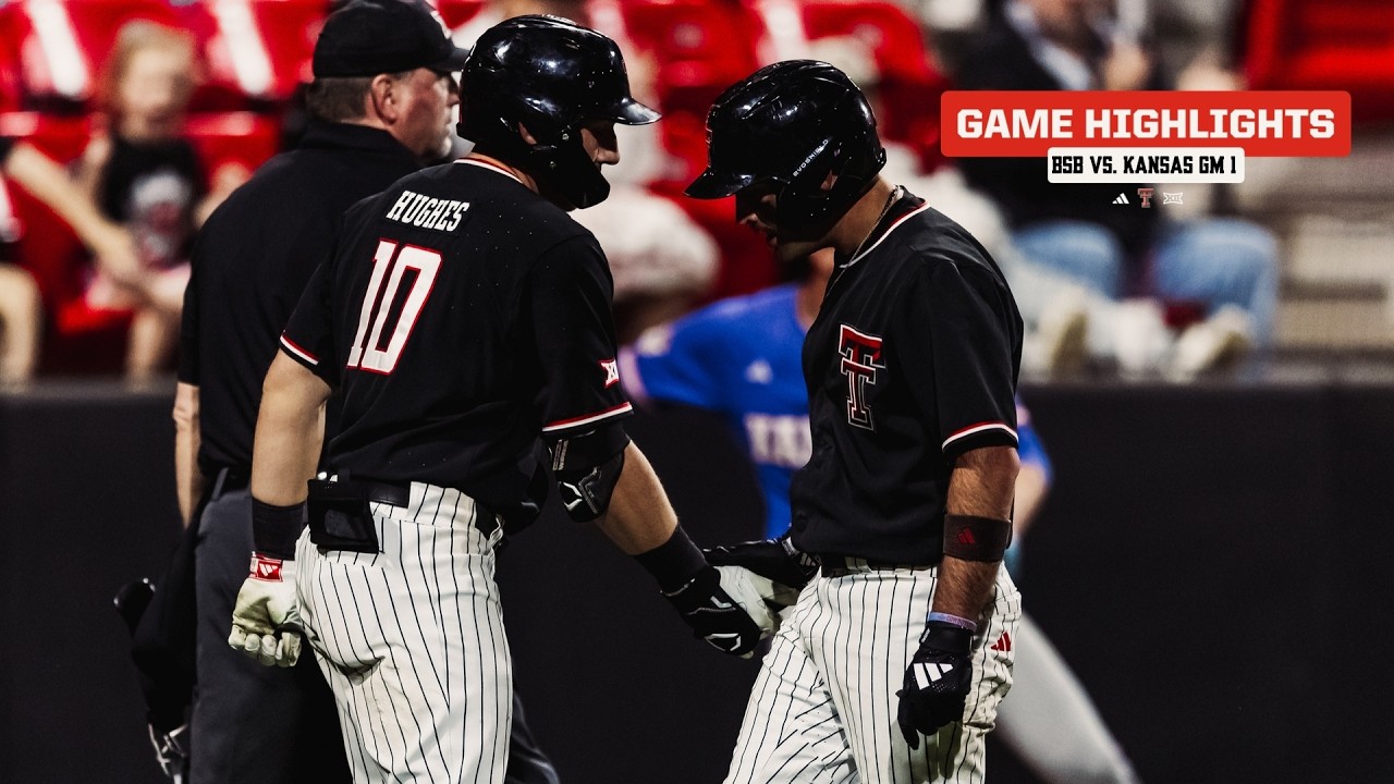 Texas Tech Baseball vs. Kansas: Game 1 Highlights | March 13, 2026