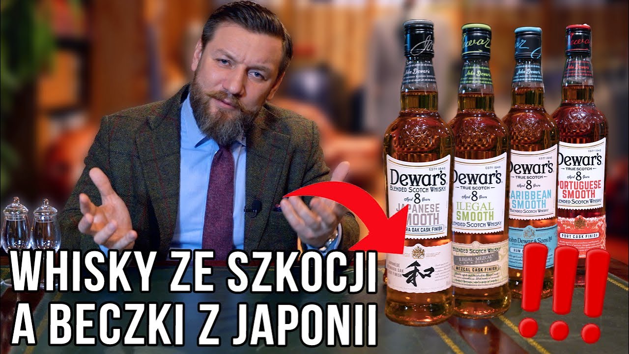 Whisky Dewar's 8yo finiszowana w japońskim dębie mizunara oraz w beczkach po porto rumie i mezcalu!