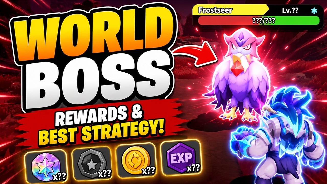 WORLD BOSS in Evomon Roblox - Rewards and Best Strategy Guide