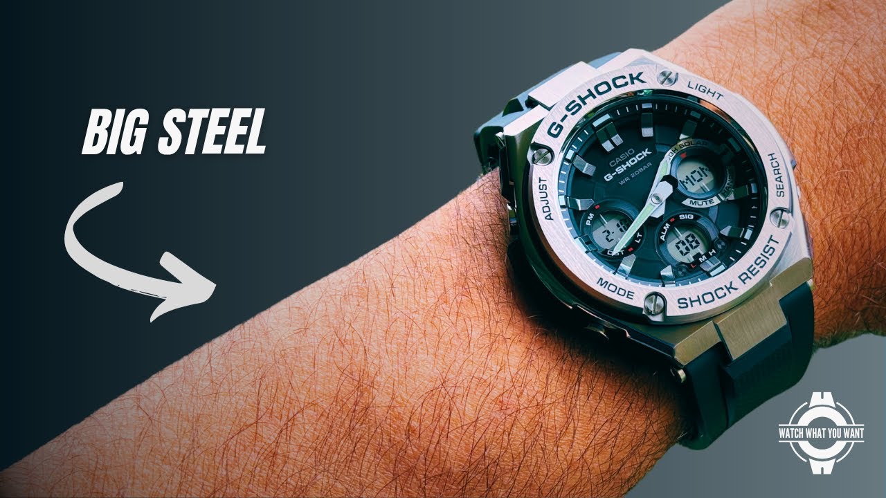 Часы Casio GShock G-Steel GST-S110-1ADR слишком большие?