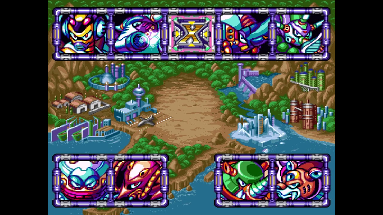 Rockman X3「ロックマンX3」- ステージセレクト1 | Mega Man X3 - Stage Select 1