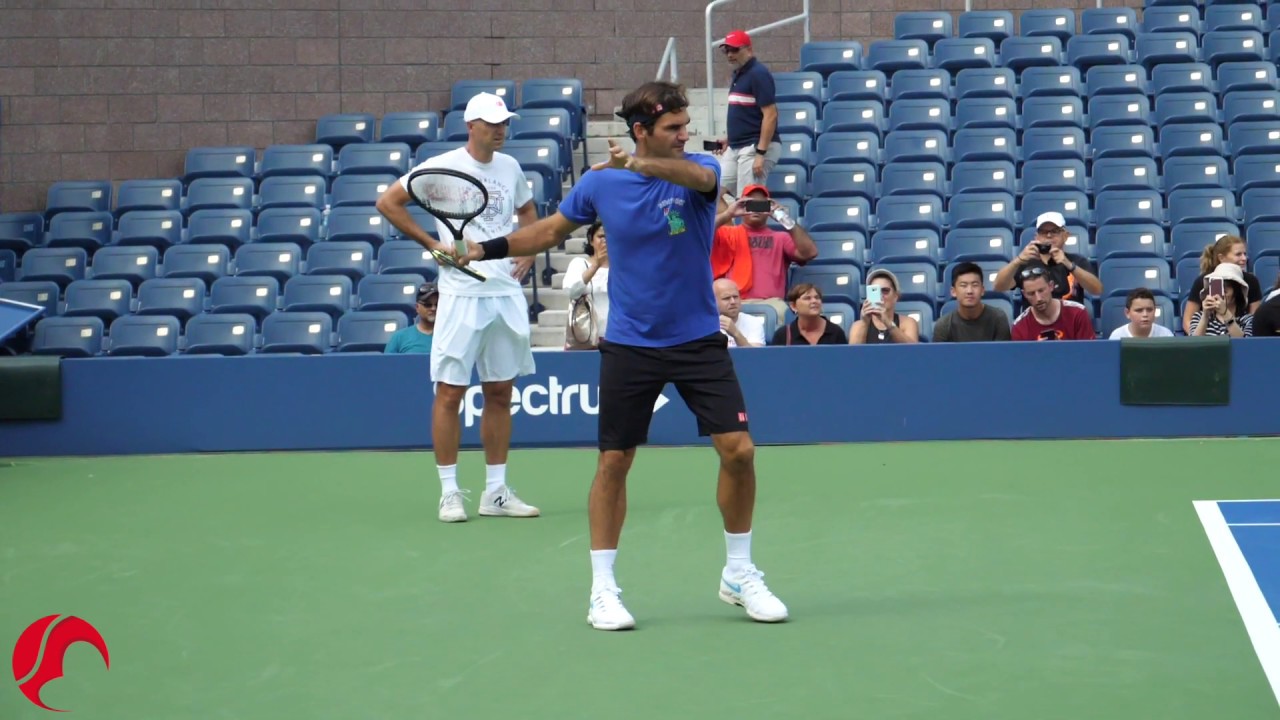 Roger Federer Forehand Slow Motion 2019 - Fluid Relaxation