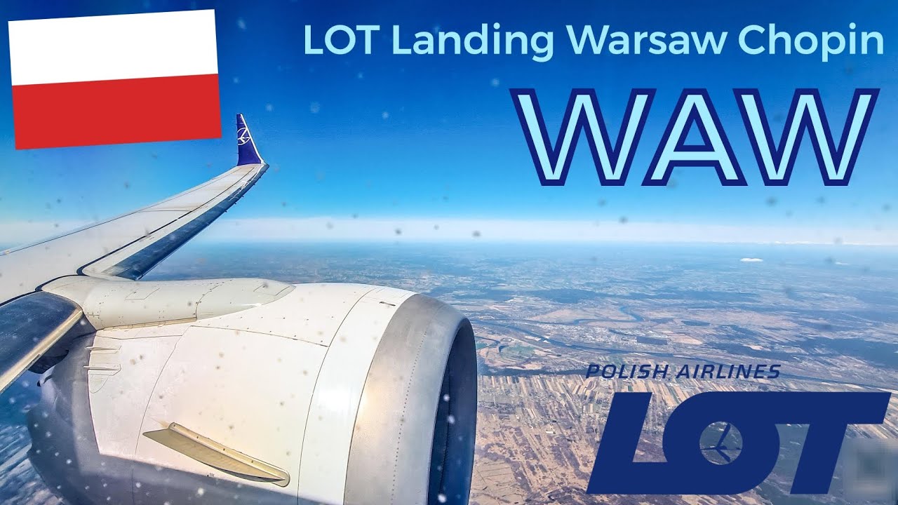 [4K] Approach/Landing Warsaw Chopin Airport (WAW) - LOT B737 MAX 8