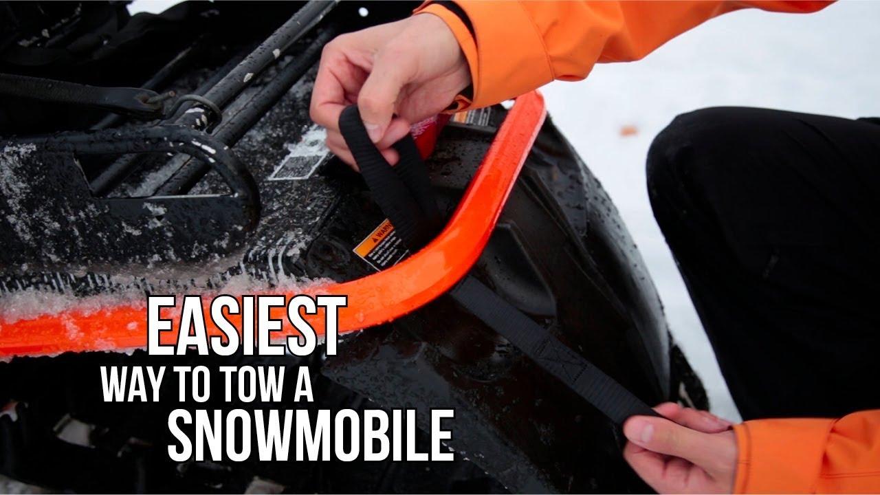 EASIEST Way to Tow a SNOWMOBILE