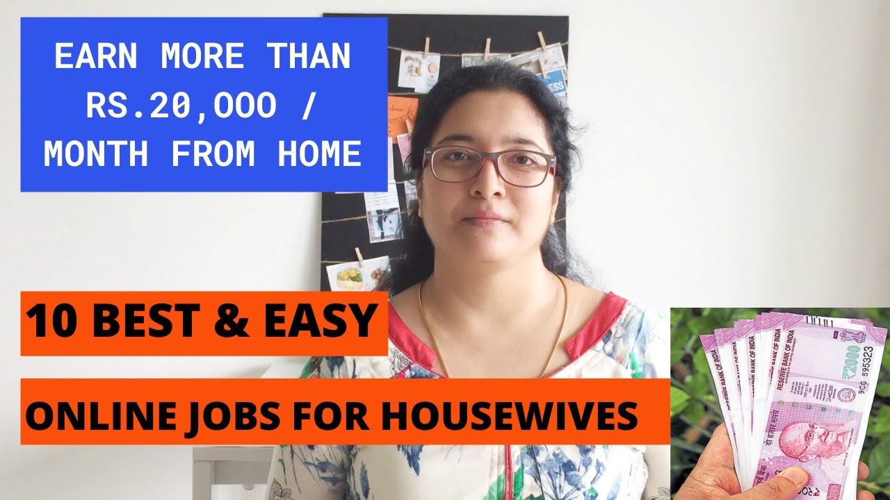 10 BEST ONLINE JOBS FOR HOUSEWIVES TO WORK FROM HOME IN 2020 | #Shinewithmeseries | Passive Income